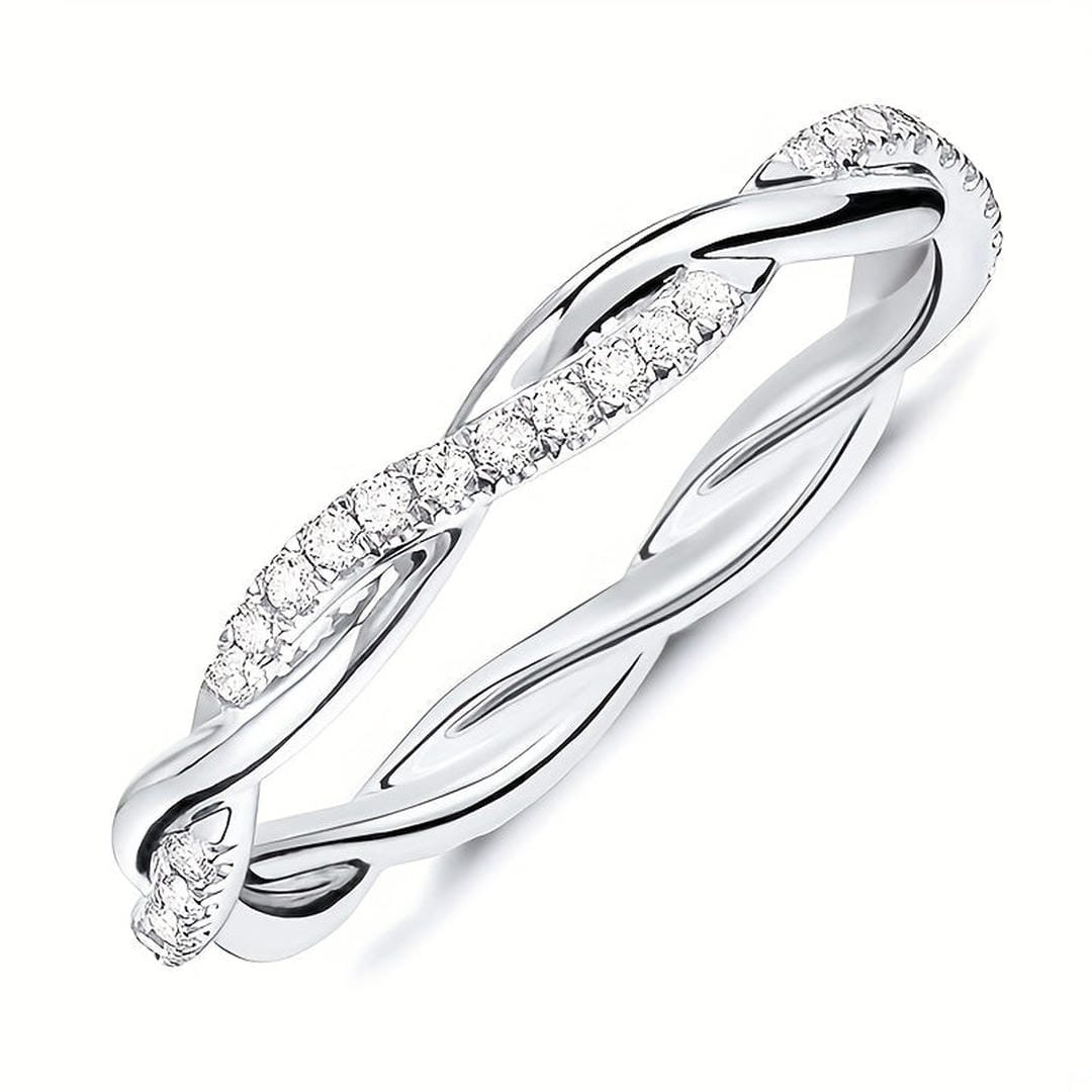 Twisted Pavé Crystal Band