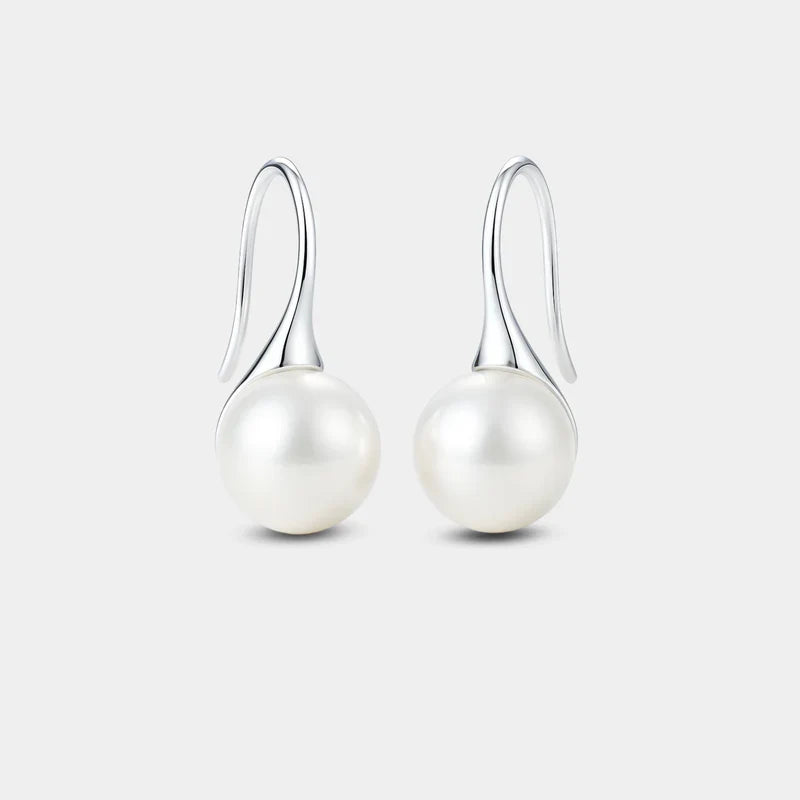 Elegant Drop Earrings with Pearls