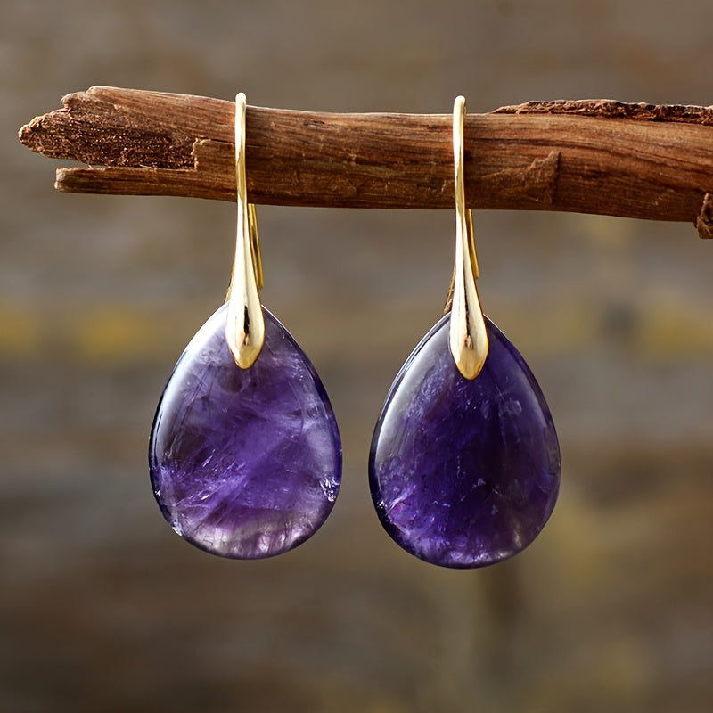 Refined Teardrop Charm Earrings