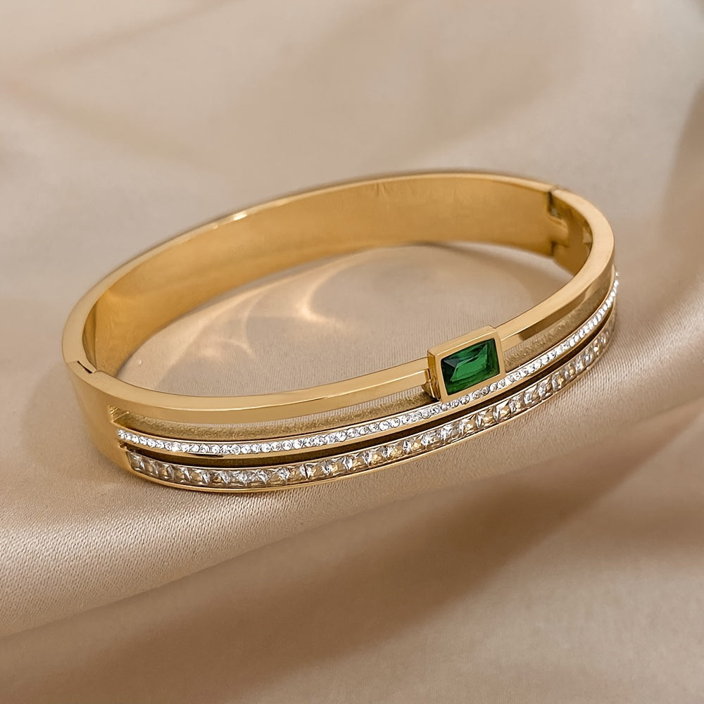 Emerald Voyage Cuff Bracelet