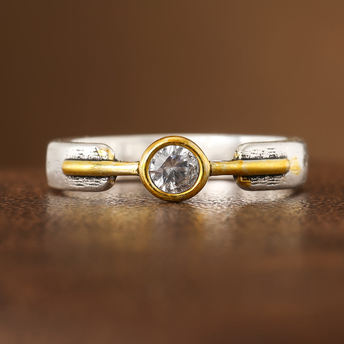 Minimalist Design Zirconia Ring