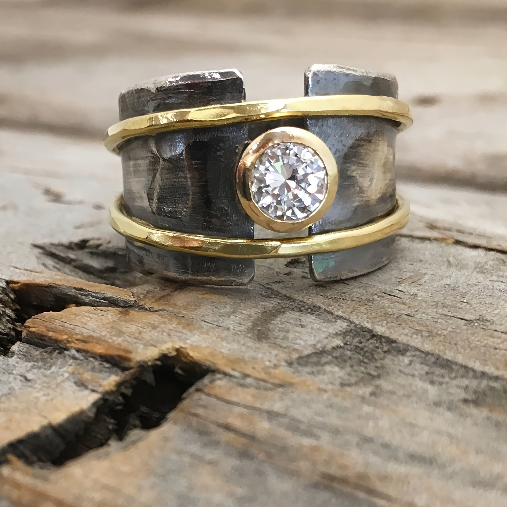 Handcrafted Western Zirconia Ring