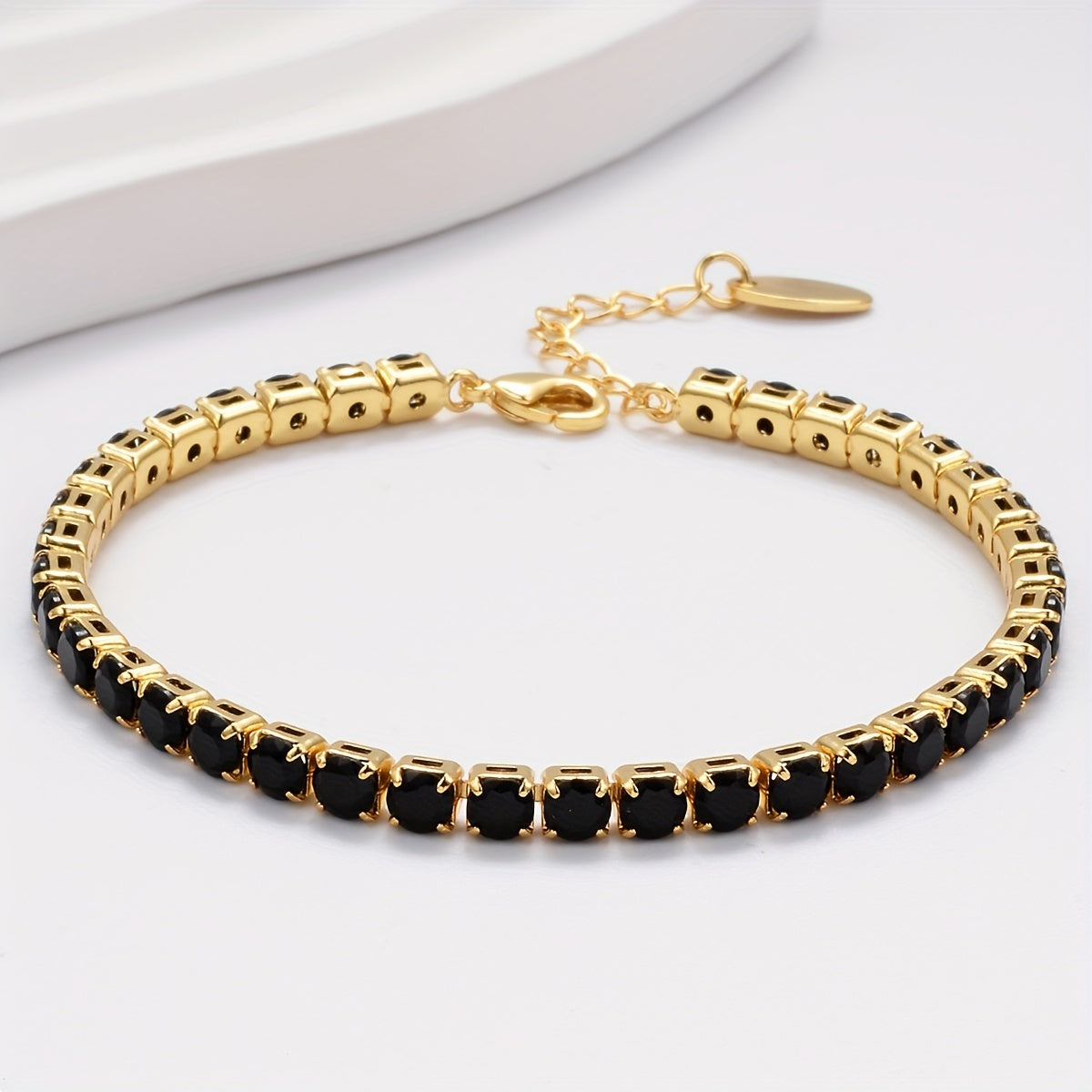 Square Cut Tennis Bracelet