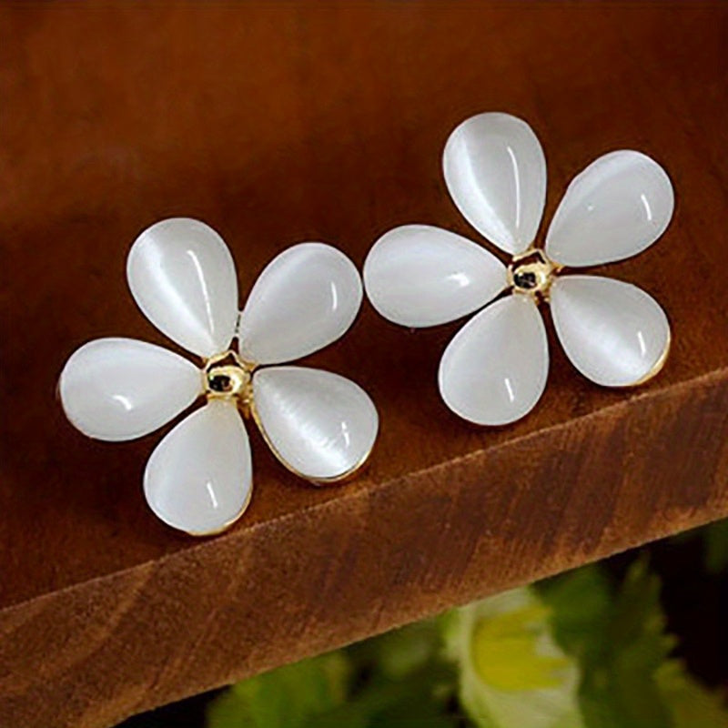Pastel Flower Stud Earrings
