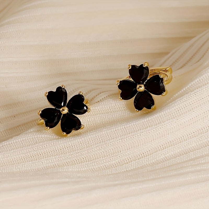 Exquisite Flower Stud Earrings