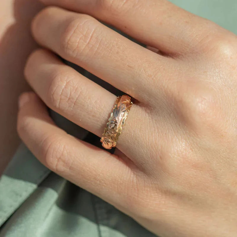 Sovereign Petal Gold Ring
