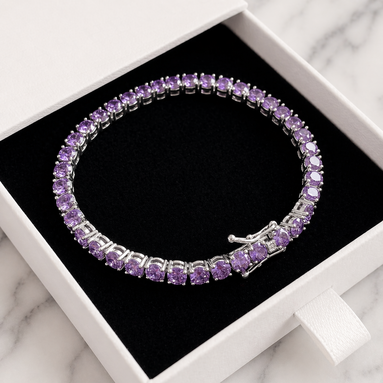 Amethyst Dream Gold Bracelet