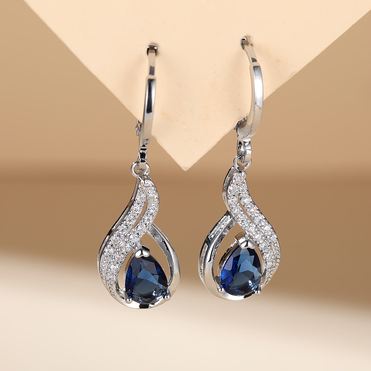 Exquisite Waterdrop Zirconia Earrings