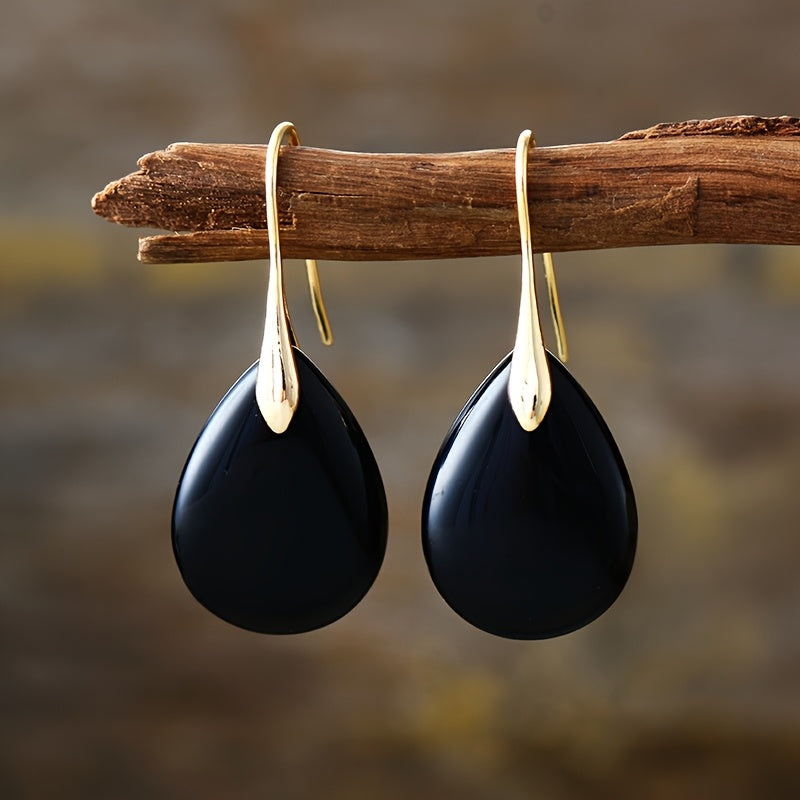 Refined Teardrop Charm Earrings