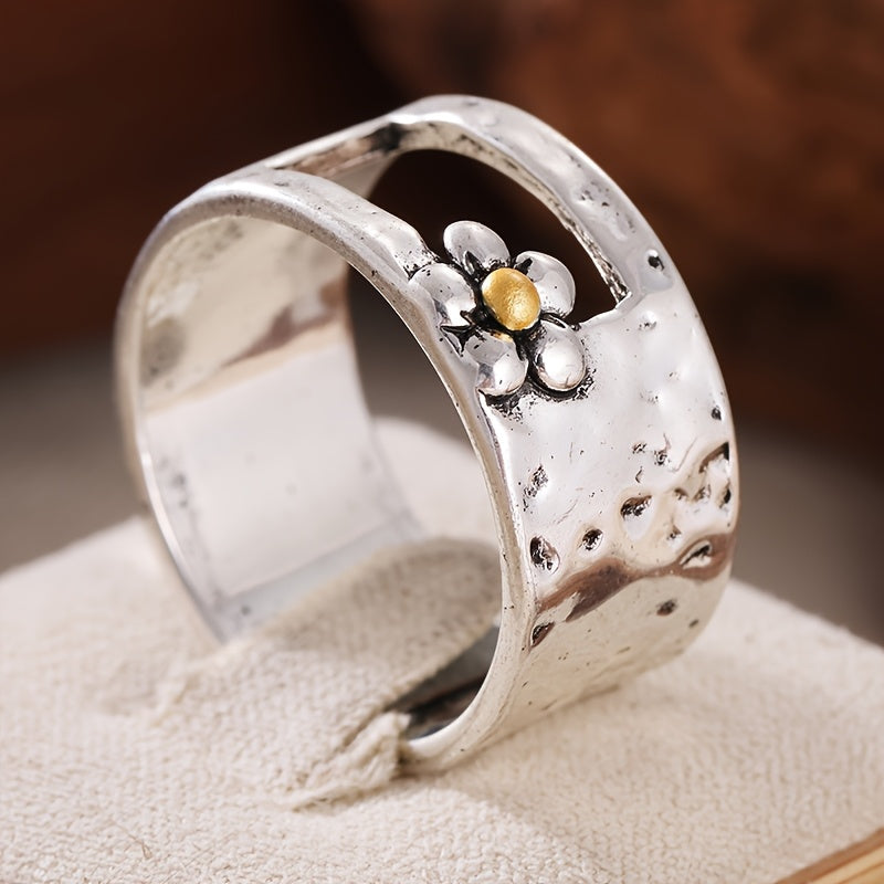 Artistic Flower Statement Ring
