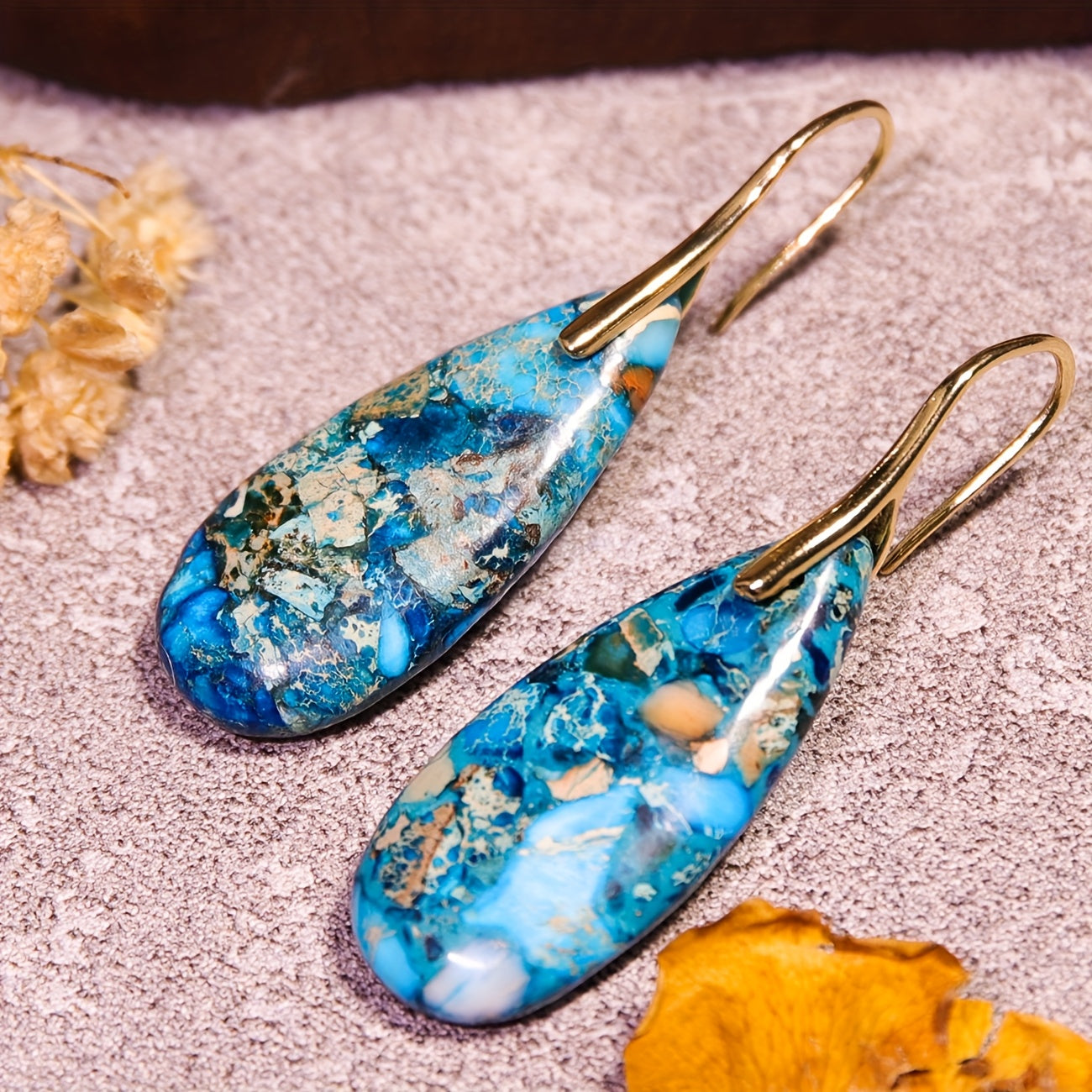 Colorful Texture Boho Dangling Earrings