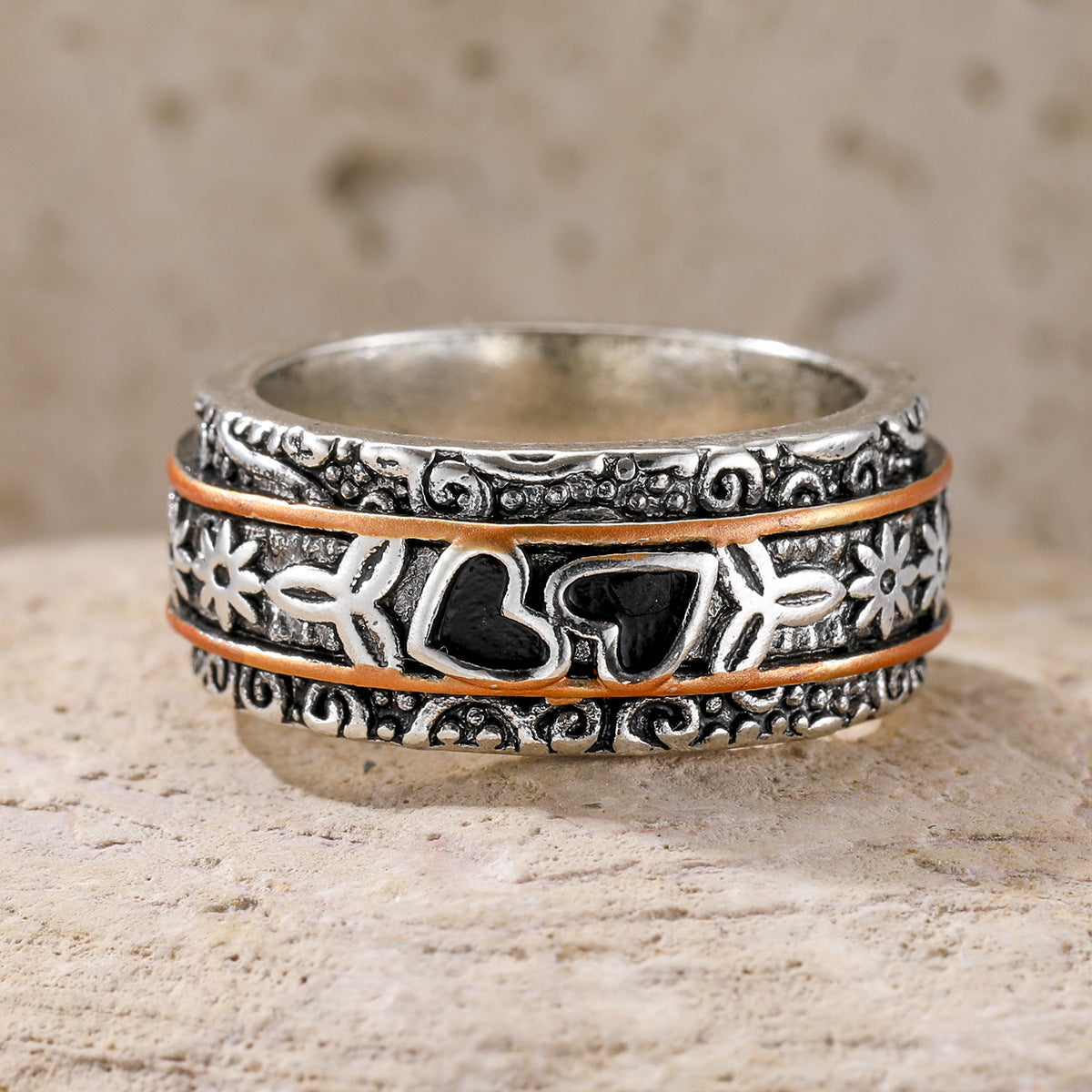 Engraved Silver Heritage Ring