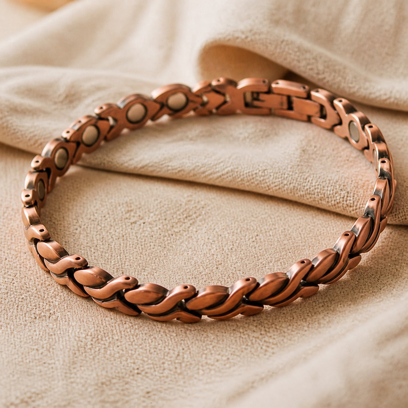 Dune Elegance Copper Anklet