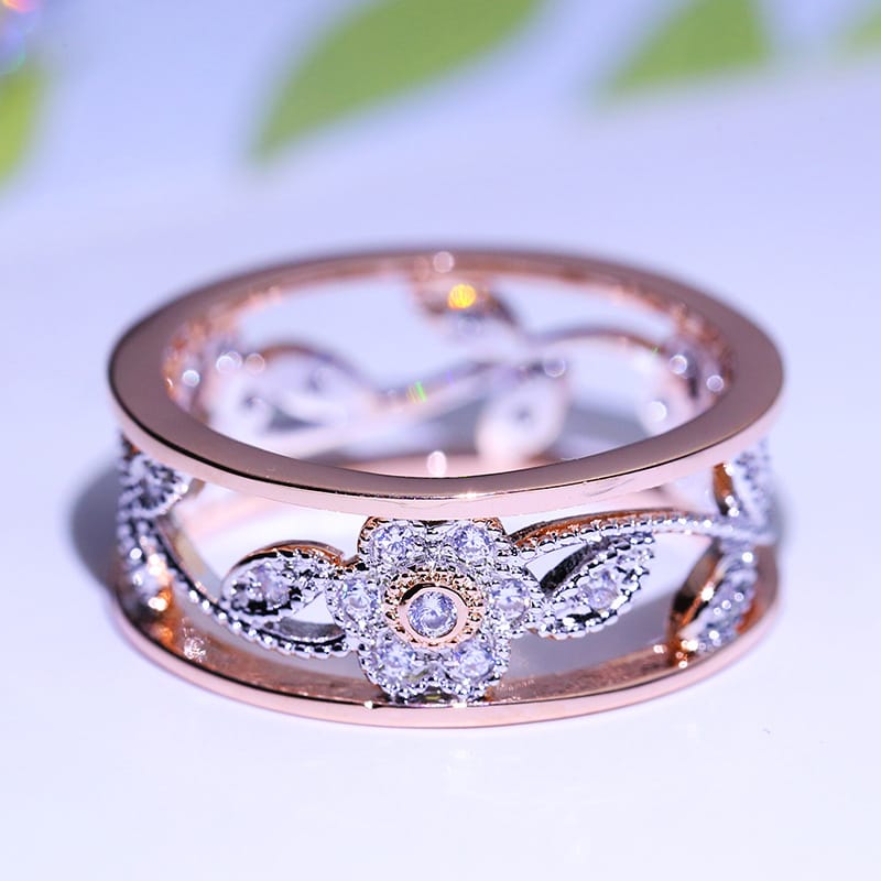 Radiant Rose Bloom Ring