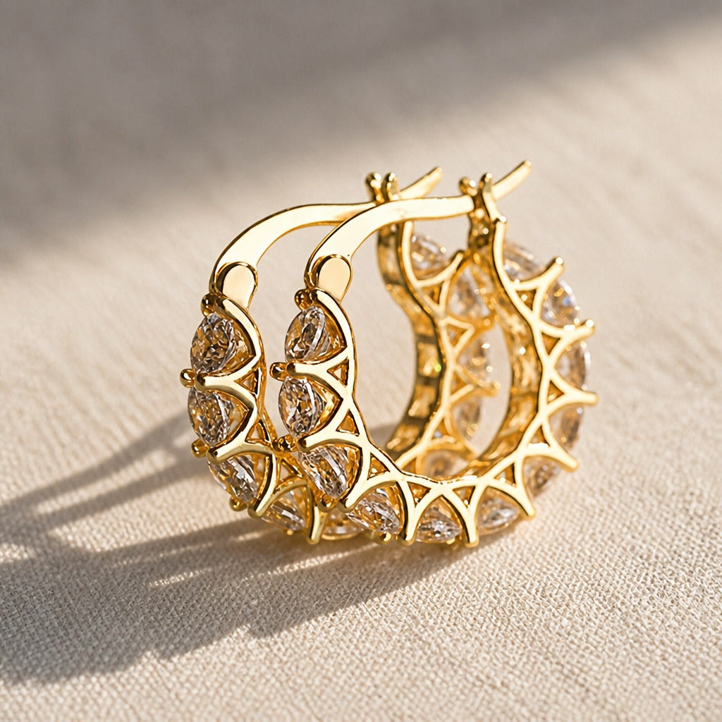 Bold Sculptural Hoop Earrings