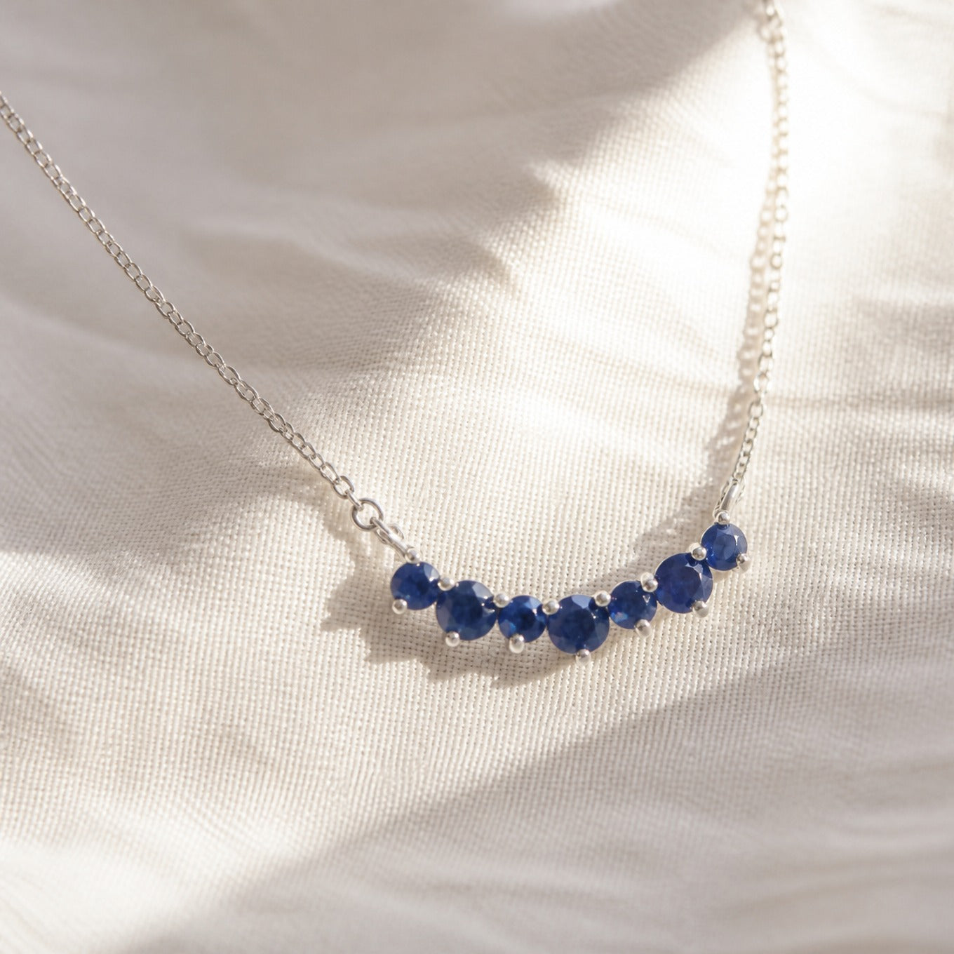 Luxe Sapphire Bar Necklace