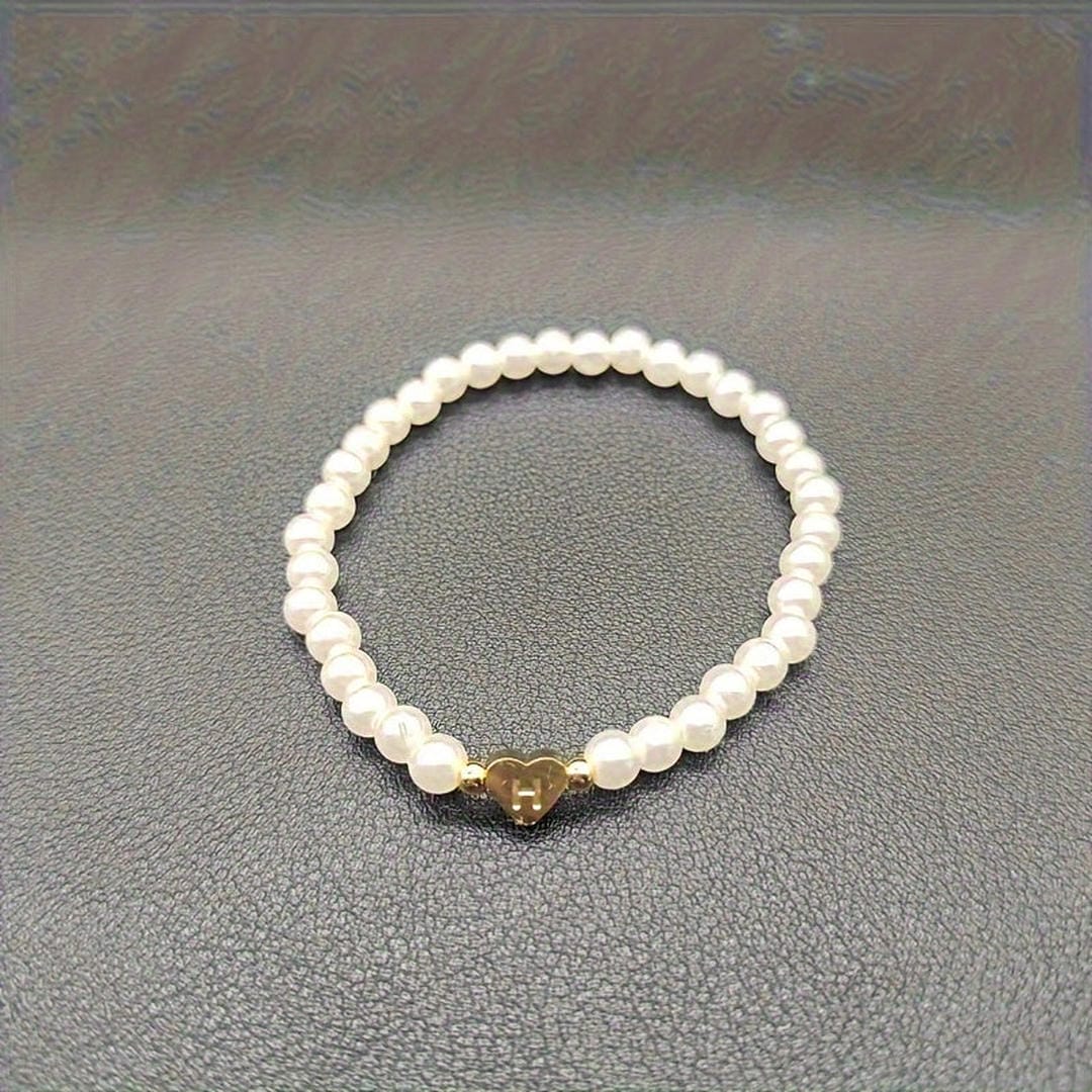 A-Z Pearl Beaded Bracelet