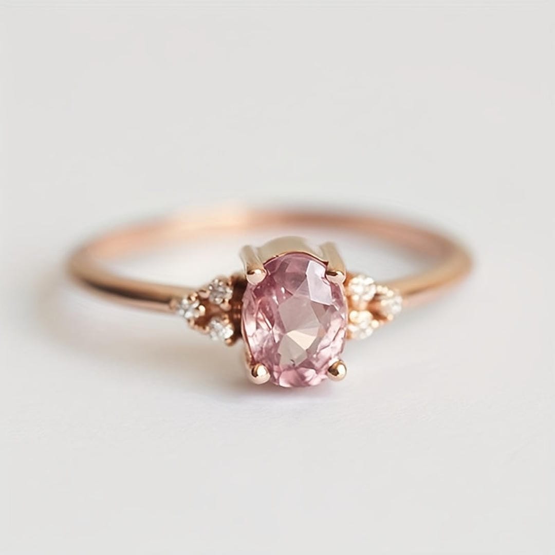 Blush Morganite Crystal Whisper Ring
