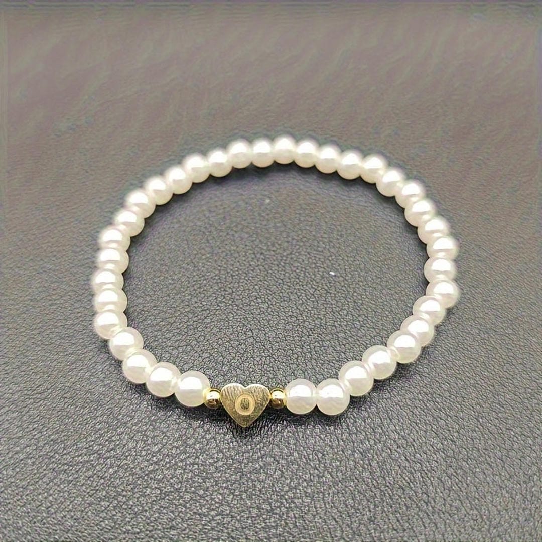 A-Z Pearl Beaded Bracelet