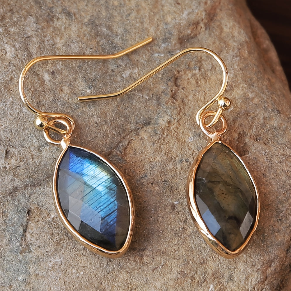 Vintage Labradorite Dangle Earrings