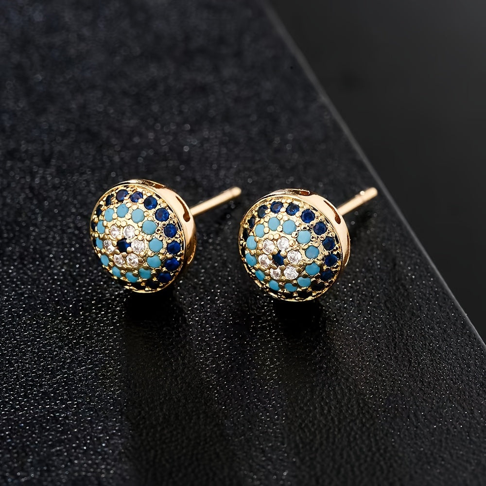 Inlaid Zirconia Exquisite Party Earrings
