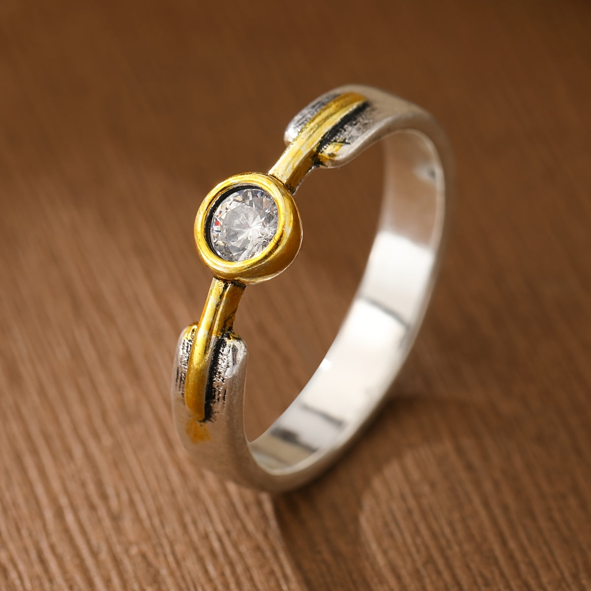 Minimalist Design Zirconia Ring