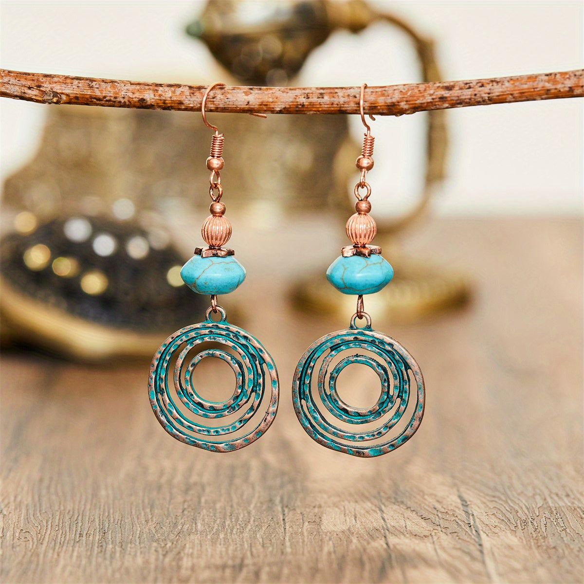 Retro Bohemian Hoop Earrings