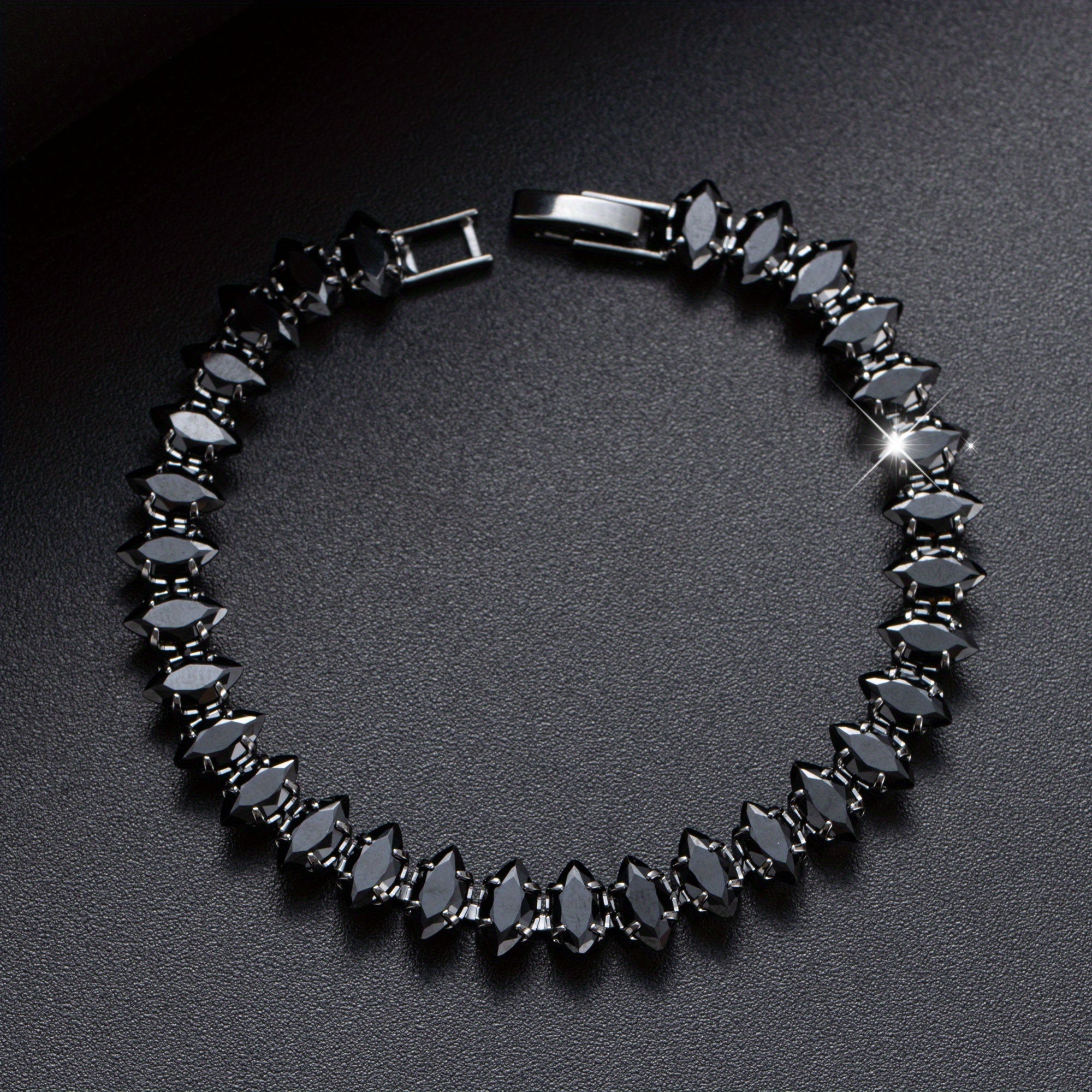 Gothic Statement Onyx Bracelet