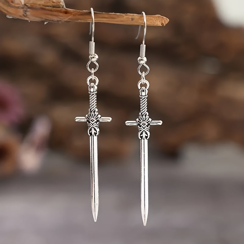 Bohemian Style Dangling Cross Earrings
