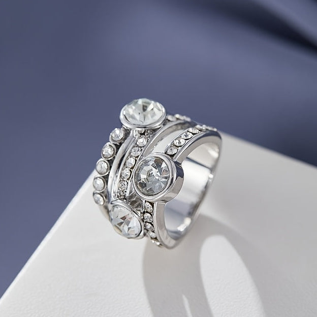 Retro Bohemian Inlaid Zirconia Ring
