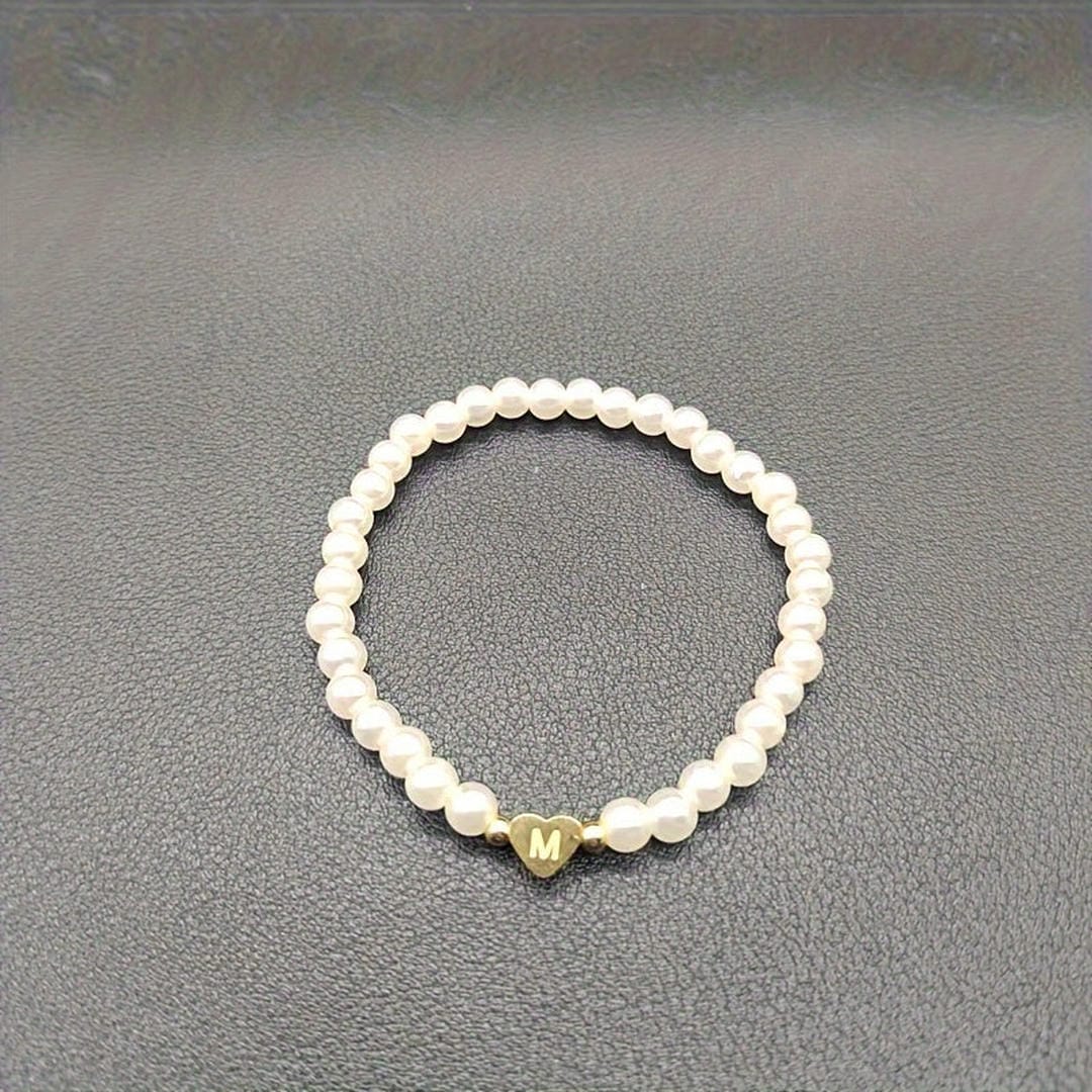 A-Z Pearl Beaded Bracelet