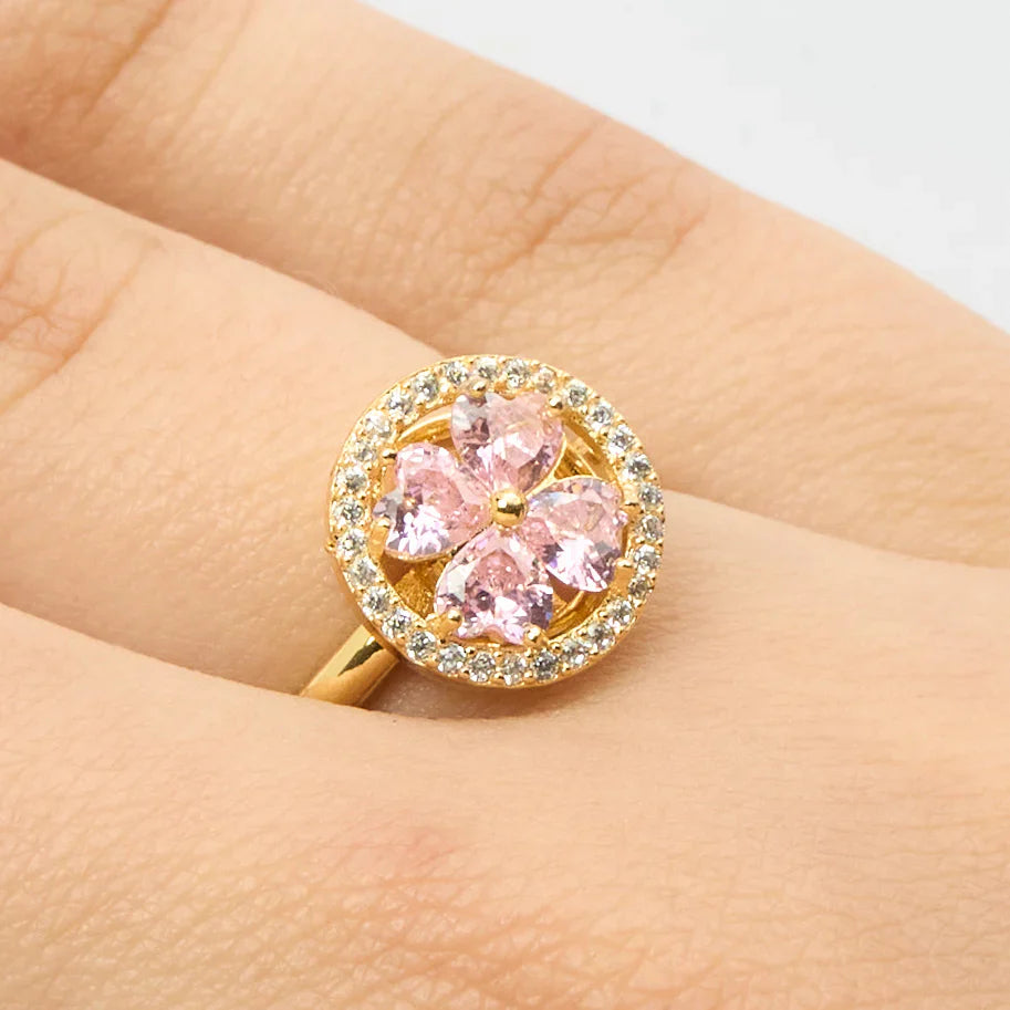Golden Bloom Spinner Ring