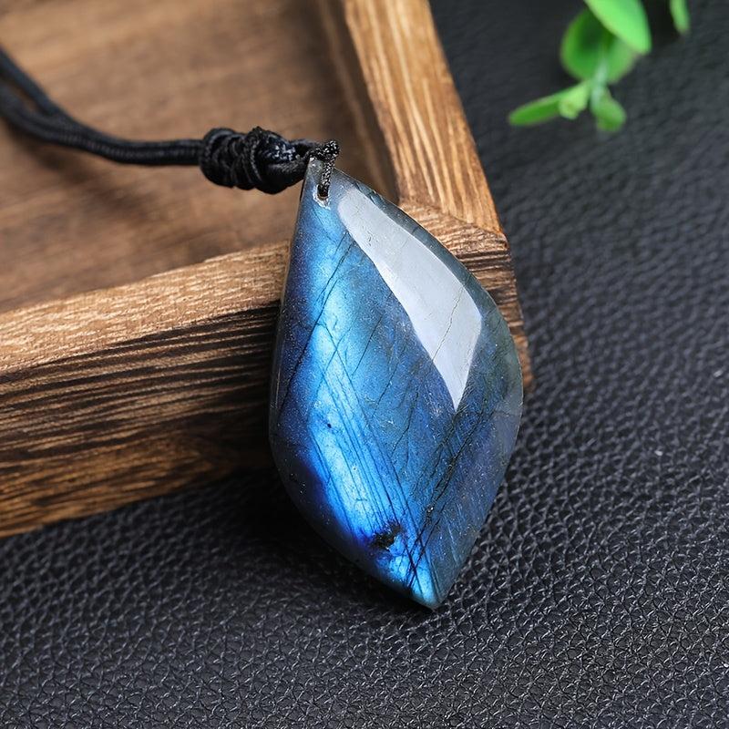 Mystical Blue Flash Labradorite Necklace