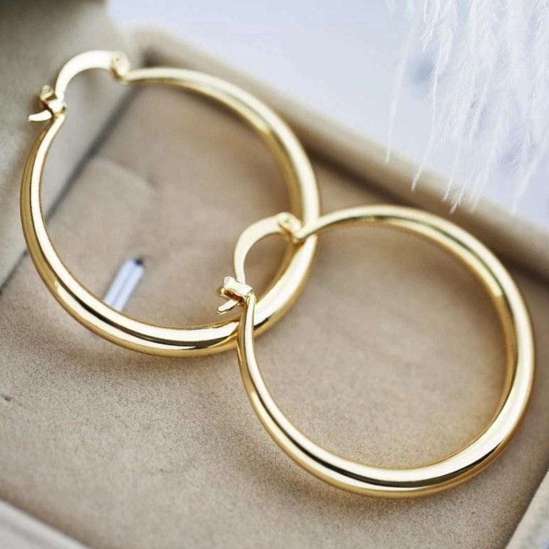 Bold Gold Hoop Earrings