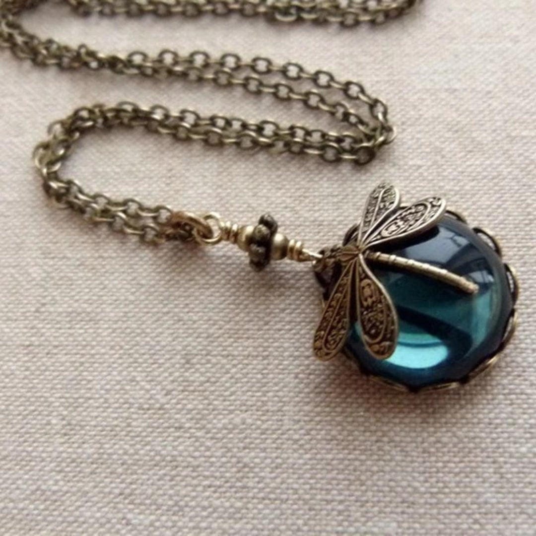 Classic Vintage Dragonfly Necklace