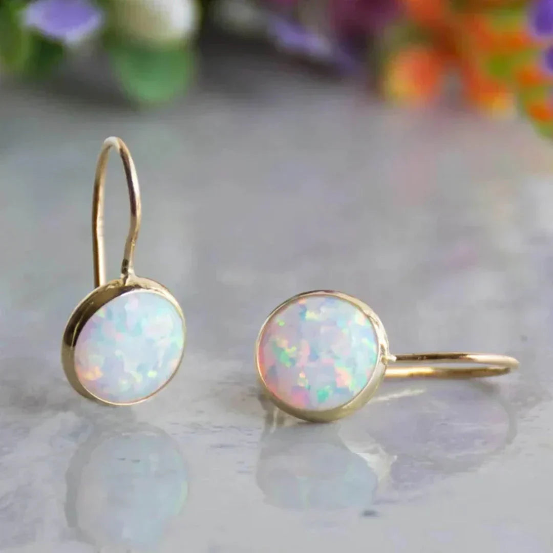 Opal Luminary Gold Earrings