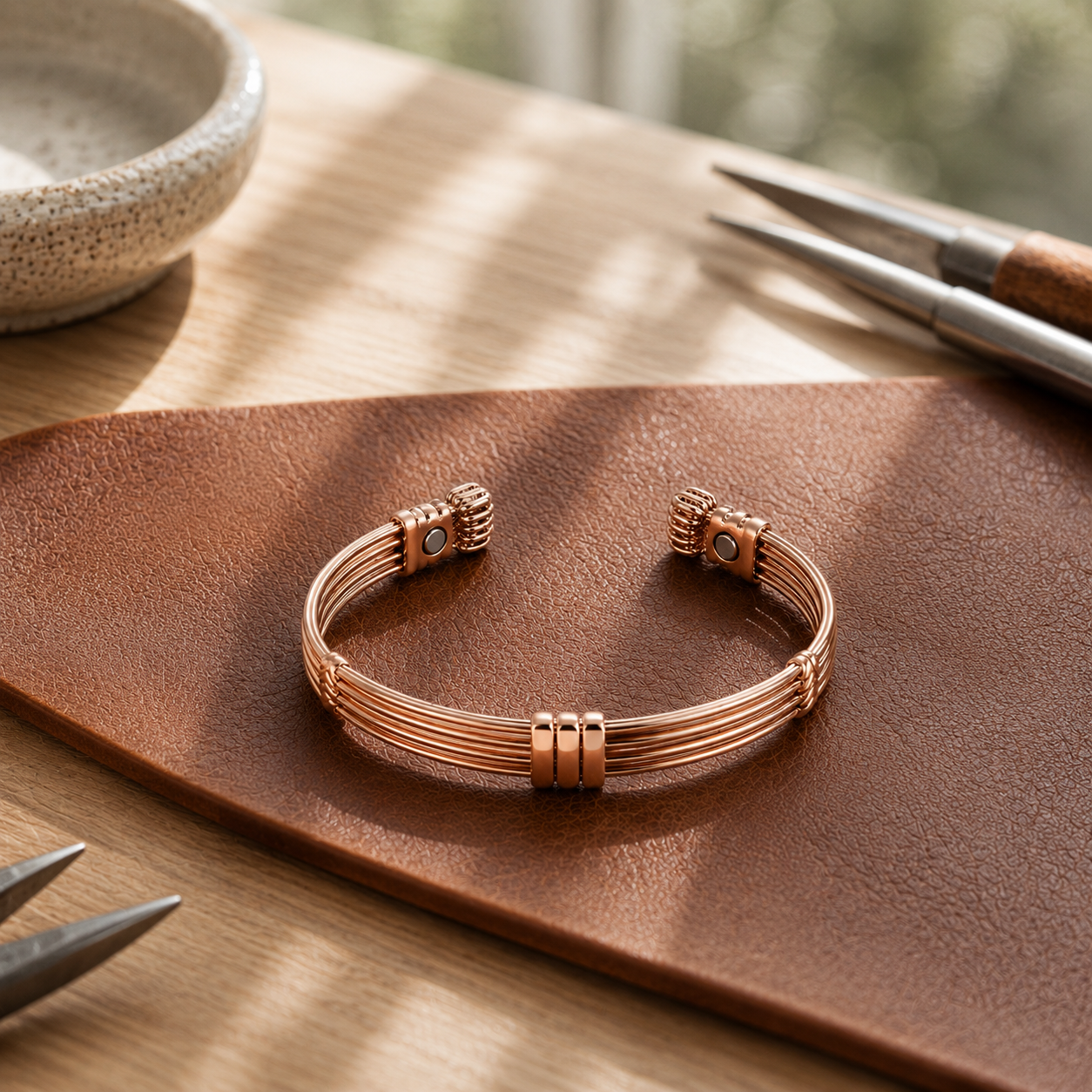 Cord Copper Bracelet