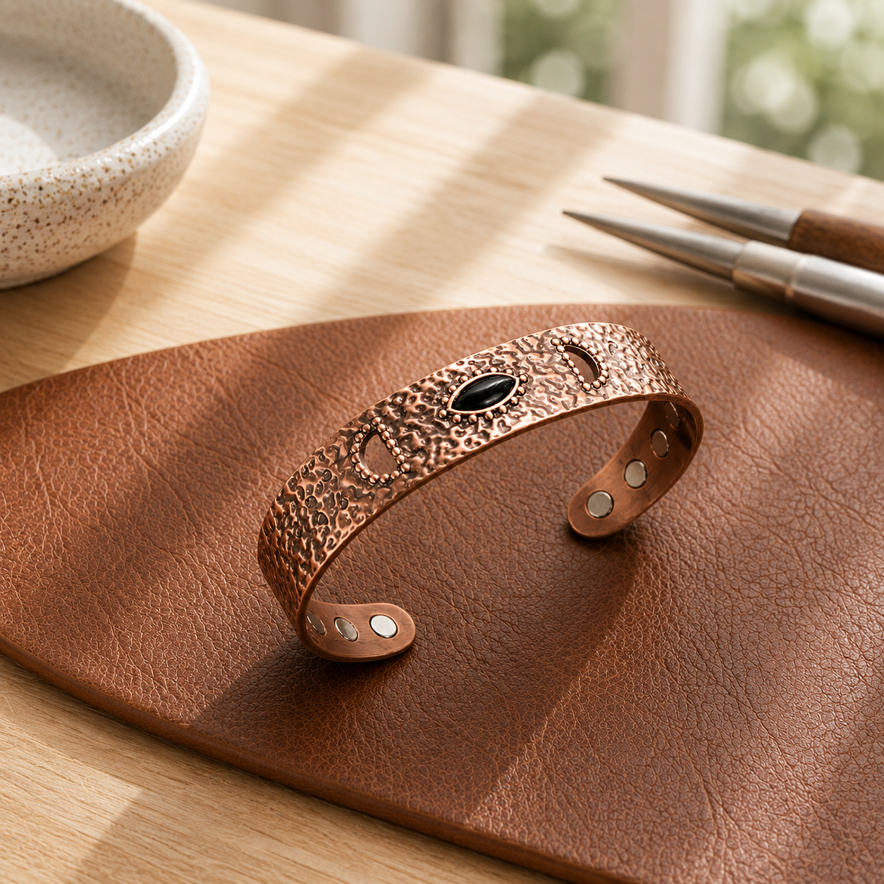 Flint Copper Bracelet