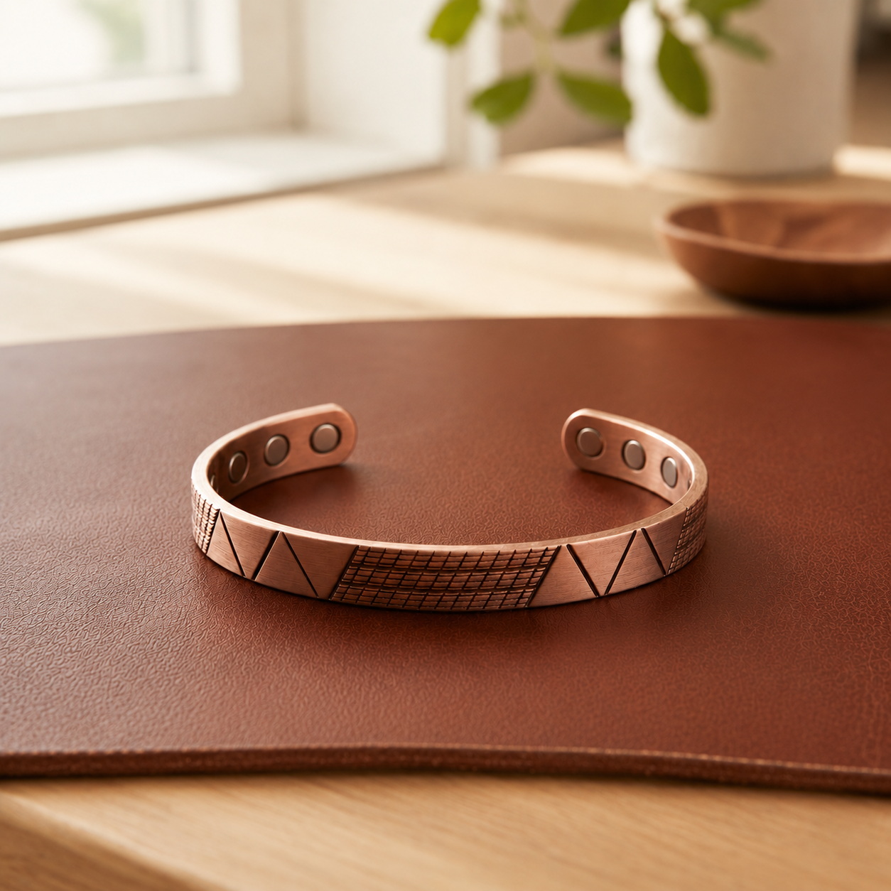 Chevron Copper Bracelet