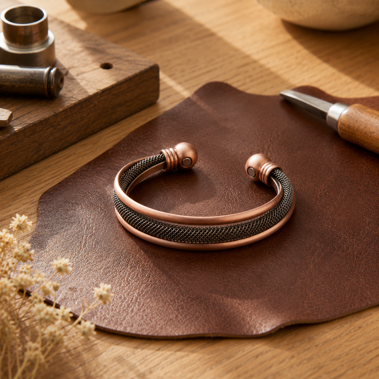 Mound Copper Bracelet