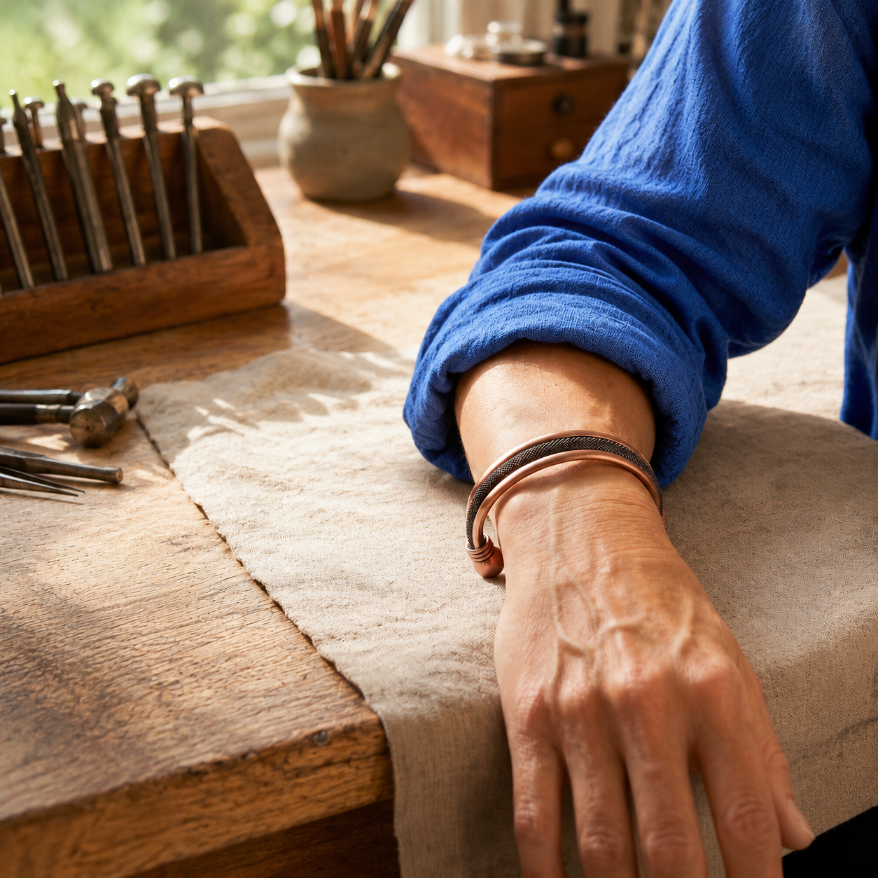 Mound Copper Bracelet