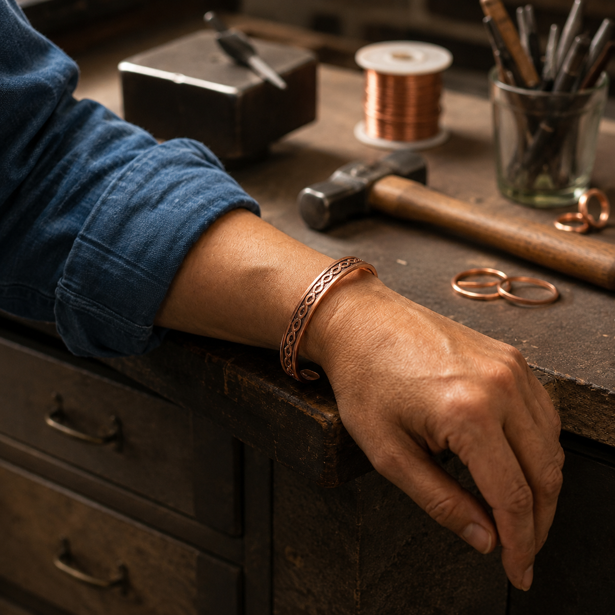 Dot Copper Bracelet