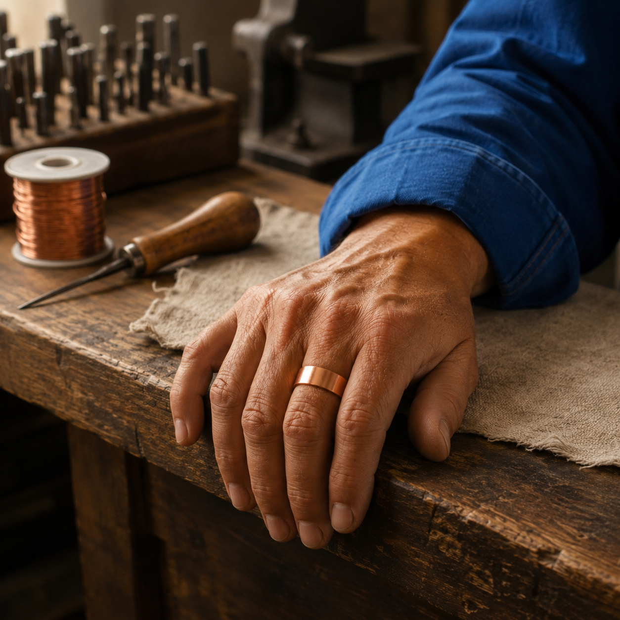 Cuff Copper Ring