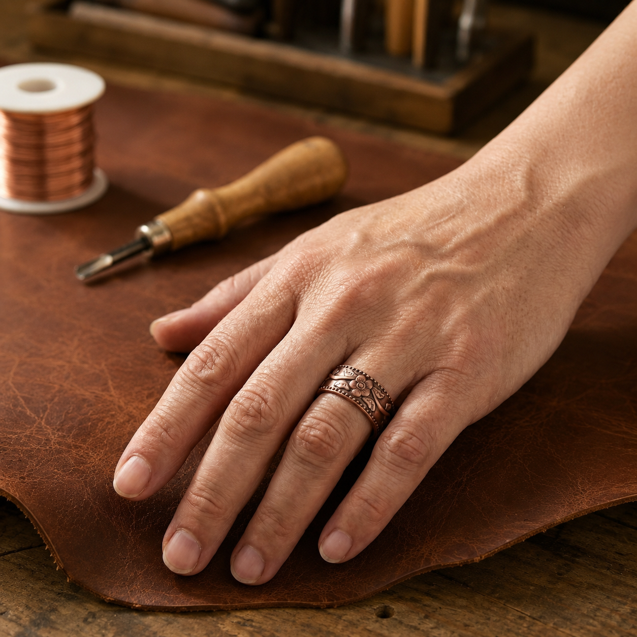 Calyx Copper Ring