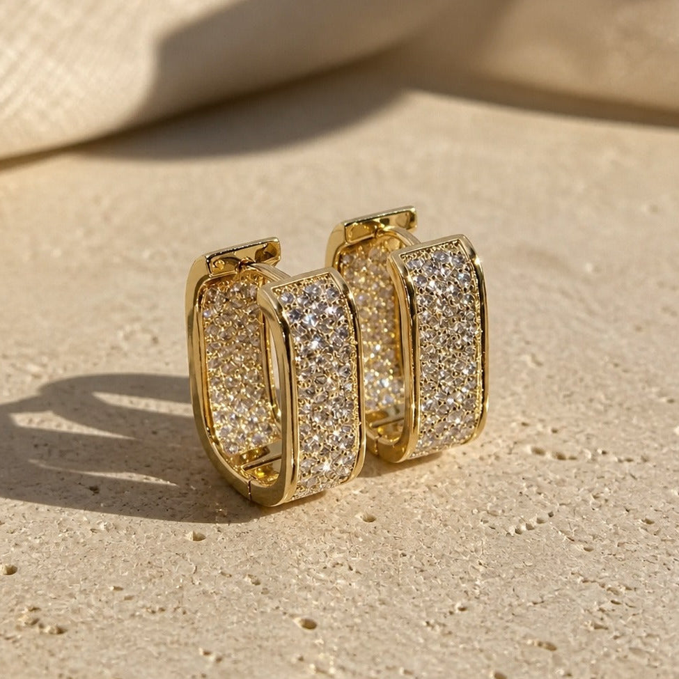 Arden Zirconia Curve Hoops