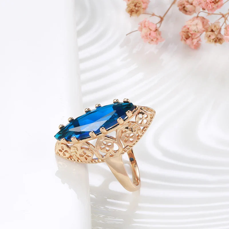 Vintage Flat Oval Pearl Ring