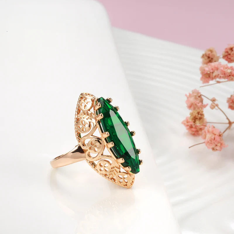 Vintage Flat Oval Pearl Ring