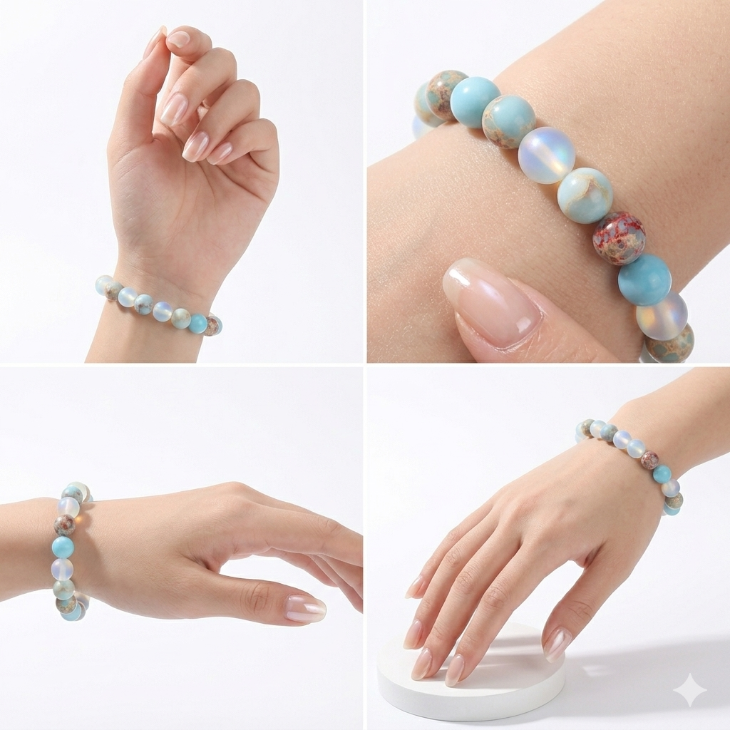 Radiant Quartz Beaded Bracelet