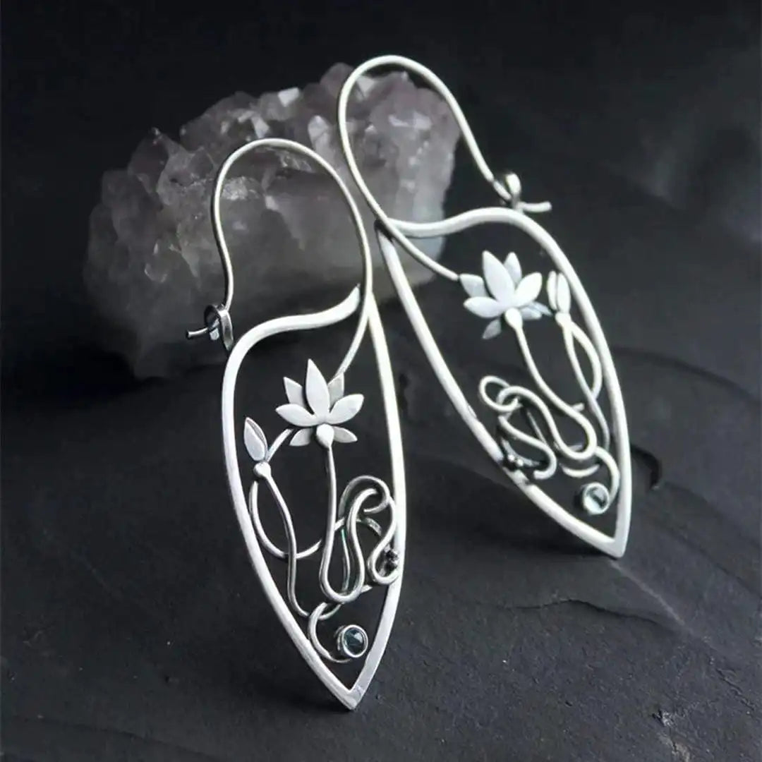 Elegant Lotus Blossom Earrings