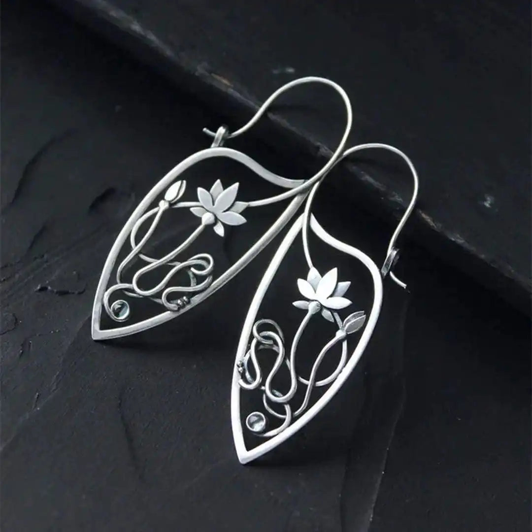 Elegant Lotus Blossom Earrings